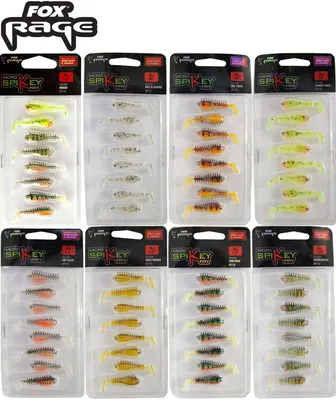Produktbild von Fox Rage Micro Spikey Fry 4cm (8 Stück) Gummifische, Farbe:Gold Shiner
