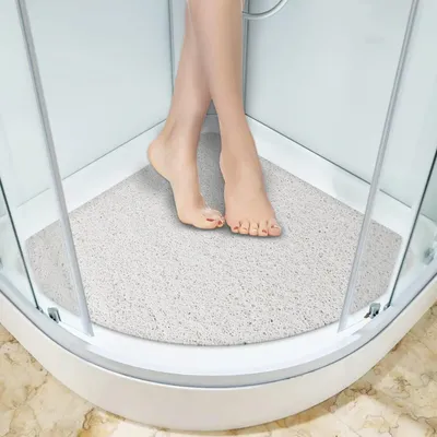 Immagine prodotto di Tappetini da doccia angolari 60x60 cm - Antiscivolo e ad asciugatura rapida, ideali per il bagno