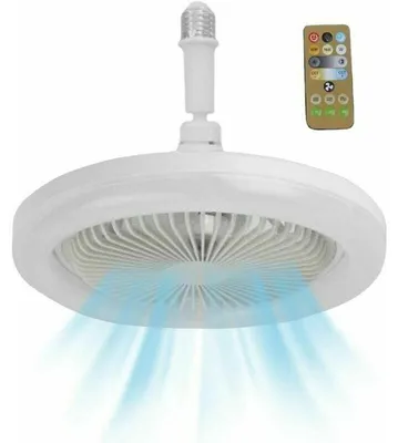 Produktbild von Oszillierende Ventilator-Leuchte mit Aromatherapie-Funktion (30 W, fernbedienbar) – Weiß