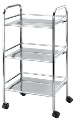 Immagine prodotto di Carrello WENKO Exclusiv con 3 ripiani, in acciaio cromato