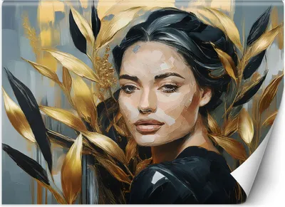 Produktbild von Vlies fototapete Weiblicher Glamour Gold 100x70 cm Feeby Gold inkl. Kleber einfache Montage
