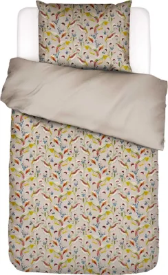 Produktbild von Essenza Satin-Bettwäsche-Garnitur Aurelina Farbe Oatmeal Größe 200x200+2x80x80