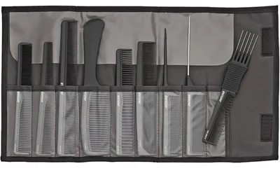 Produktbild von Jaguar - A-Line - Kammset inklusive Etui - 9-teilig - Schwarz - Carbon Edition