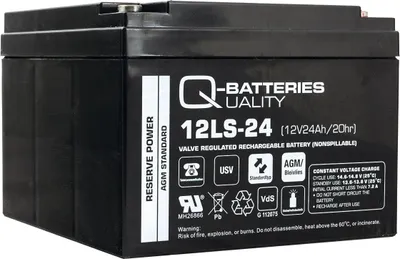 Immagine prodotto di Q-Batteries 12LS-24 12V 24Ah batteria al piombo / AGM VRLA con VdS