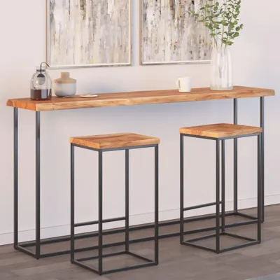 Produktbild von vidaXL Tischplatte 180x40x2,5cm Rechteckig Massivholz Akazie Baumkante