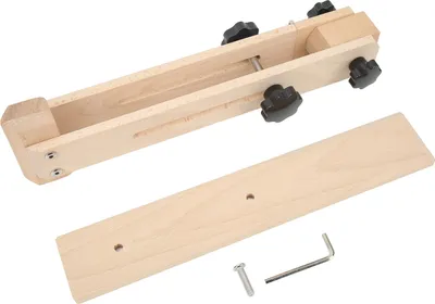 Produktbild von Leder-Nähpony, verstellbar um 180 Grad, Handnähen aus Buchenholz für Heimwerker