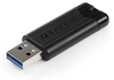 Produktbild von Verbatim PinStripe 3.0 - USB 3.0-Stick 256GB - Schwarz, 256 GB, USB Typ-A, 3.2 Gen 1 (3.1 Gen 1), Dia, 7 g, Schwarz