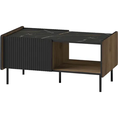 Productafbeelding van Conferenziertafel PRESTI 11, notenhout warmia / san sebastian / zwart