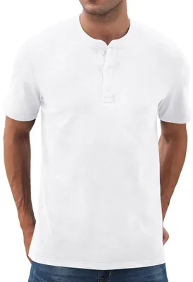 Produktbild von Solidchoice – Herren Henley-Shirt aus Baumwolle, schmal geschnitten