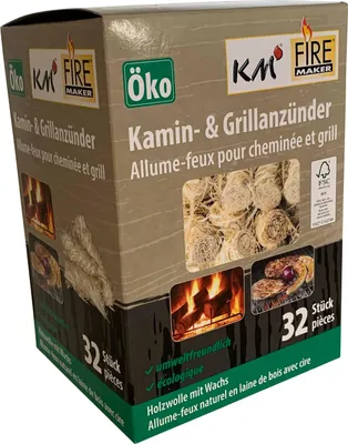 Obrázok produktu pre Podpaľovač z drevenej vlny NOLA, 32 kusov