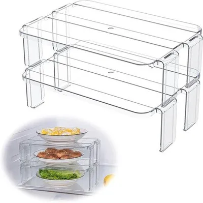 Produktbild von Küchenregal Organizer 2-teilig stapelbar Servies