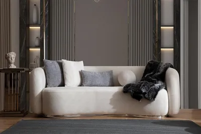 Produktbild von Wohnzimmer Sofa 3 Sitzer Designer Couch Polster Sofas Stoff Textil Neu