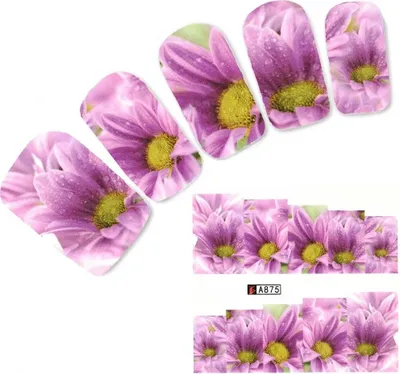 Produktbild von Tattoo Nail Art Blumen Aufkleber Nagel Sticker