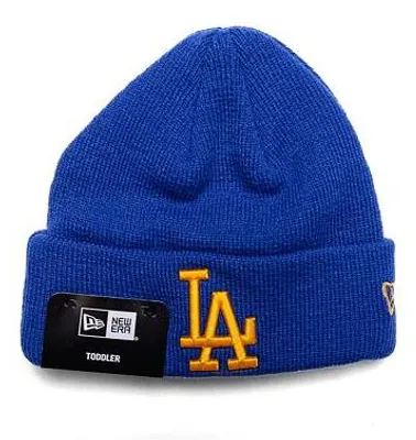 Immagine prodotto di Berretto da bambino New Era MLB Kids League Essential, Los Angeles Dodgers, colore blu azzurro / giallo tenue