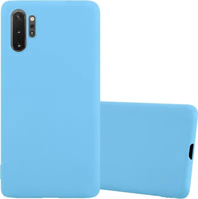 Produktbild von Cadorabo Hülle für Samsung Galaxy NOTE 10 PLUS Schutzhülle in Blau Handyhülle TPU Silikon Etui Case Cover