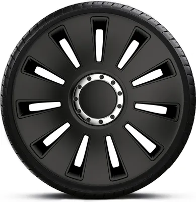 Produktbild von Radkappen Radzierblenden SATZ (4Stück) 14 Zoll SILVERSTONE PRO BLACK Z461130