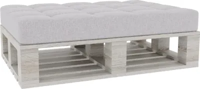 Obrázok produktu pre Paletové vankúše, paletové vankúšiky sedák operadlo prešívané PFG (sedák 120x60, platina)