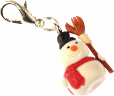 Produktbild von Schneemann Charm Anhänger Bettelanhänger Schnee Winter Miniblings mit Besen