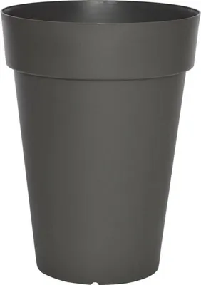 Image de Pot à plantes Riviera 415376 Circulaire Gris Plastique