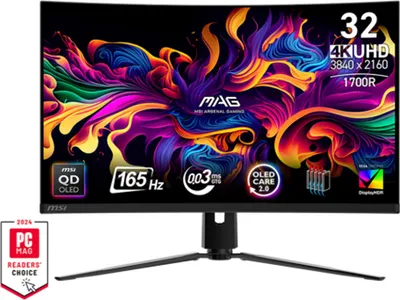 Zdjęcie produktu dla MSI MAG 321CUPDE QD-OLED, 80 cm (31.5"), 3840 x 2160 px, 4K Ultra HD, QD-OLED, 0,03 ms, Czarny