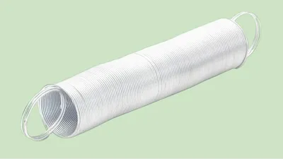 Produktbild von Torfeder bis auf 5m ausziehbar weiß Pulverbeschichtet Weidezaun