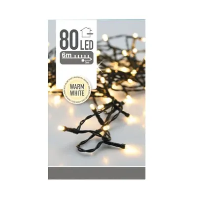 Zdjęcie produktu dla Nedis AX8401010, Garland, Czarny, Biały, Boże Narodzenie, 9 m, Chłopak, dziewczyna, Współczesny