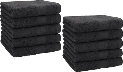 Produktbild von Betz Premium Seiftücher Set 10-teilig – 10× Seiftuch 30×30 cm, 100% Baumwolle 470 g/m², weich & saugstark, ® Farbe Graphit