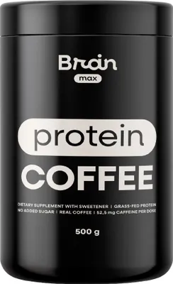 Obrázok produktu pre BrainMax Protein Coffee, proteínová káva, 500 g