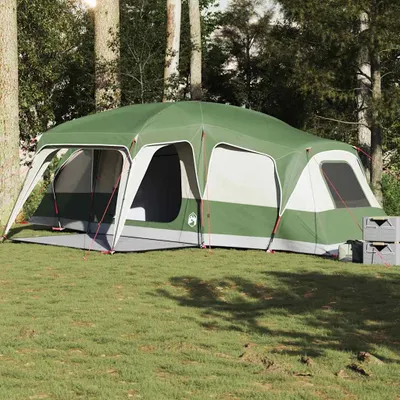 Immagine prodotto di vidaXL Tenda familiare con tenda 9 persone Verde Impermeabile
