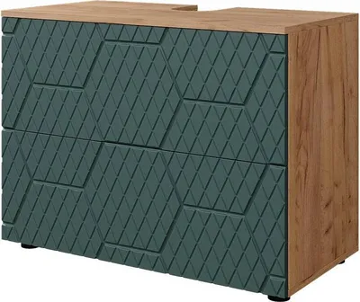Zdjęcie produktu dla Szafka podumywalkowa Vicco Irma Zielony 80 x 58.6 cm z 2 szufladami, Model 42867