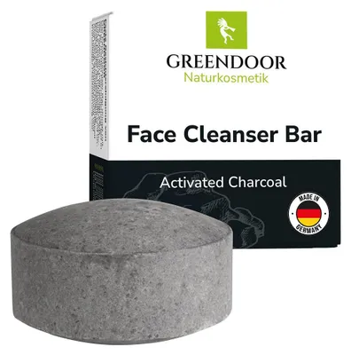 Zdjęcie produktu dla GREENDOOR Mydło do twarzy Węgiel aktywowany