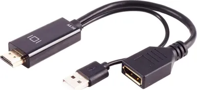 Image de S/CONN adaptateur de connectivité maximale-HDMI-A Stecker auf DisplayPort Buchse, 4K60Hz, 20cm (10-01012)