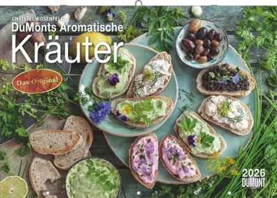 Produktbild von DUMONTS Aromatische Kräuter 2026 - Broschürenkalender - Wandkalender - mit Rezepten und Texten - Format 42 x 29 cm