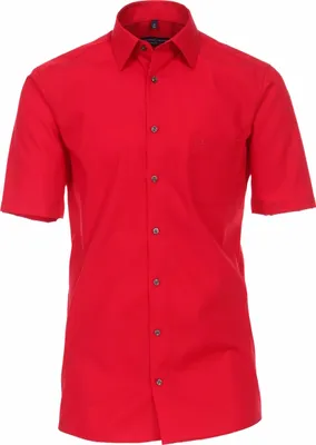 Produktbild von CASAMODA Herren Businesshemd Kurzarm Kent Comfort-Fit Rot 41