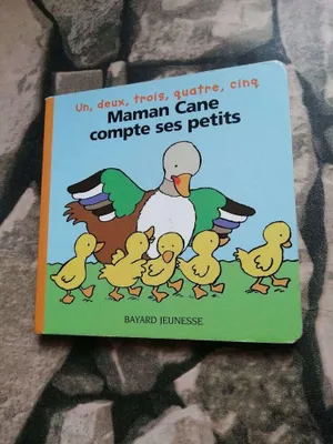 Image de Maman Cane compte ses petits: Un, deux, trois, quatre, cinq