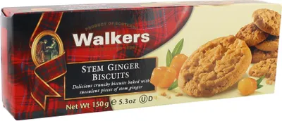 Produktbild von Walkers Stem Ginger Biscuits (150 g)