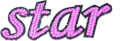 Produktbild von Star Comic Mit Pailletten - Aufnäher, Bügelbild, Aufbügler, Applikationen, Patches, Flicken, Zum Aufbügeln, Größe: 8,7 x 3,4 cm