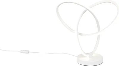 Image de Lampe de table LED, blanc, interrupteur à cordon, H 28 cm