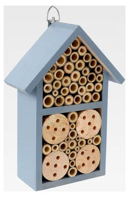 Produktbild von Insektenhaus Bienenhotel mit Nisthilfe für Wildbienen - Dekoratives Gartenhaus für Garten und Balkon