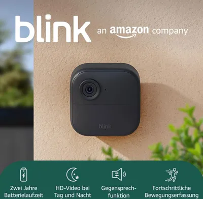 Productafbeelding van Blink B0DHLSMKJV, IP-beveiligingscamera, voor buitengebruik, draadloos, voor montage aan de muur, zwart, kubusvormig