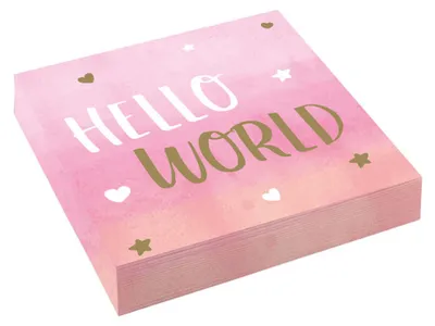 Image de amscan 16 Servietten Oh Baby Girl