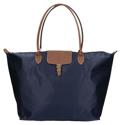 Immagine prodotto di Borsa a Mano Romina Gave Lux Nylon Ecopelle Blu UNICA 51x34x16 cm