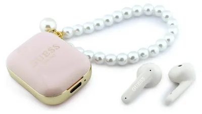 Produktbild von Guess Pearl Strap TWS Wireless Earphones - pink