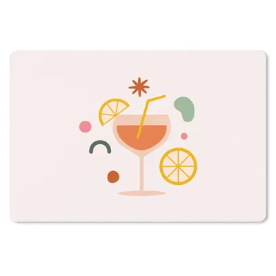 Produktbild von MuchoWow® Mauspad Mousepad Cocktail - Strohhalm - Frucht 27x18 cm - Mousepads - Maus Mat - Pad - Mausunterlage - Büroartikel - Desk Matten