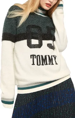 Image de Tomy Hilfiger pull femme Perniane Mock-NK shimmering M