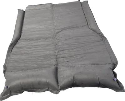 Produktbild von SUV-Campingbett, Samt, 5 cm dick, stoßdämpfend, leichte Auto-Luftmatratze mit Seitenflügeln für mittelgroße Minivan-LKW, Aschgrau
