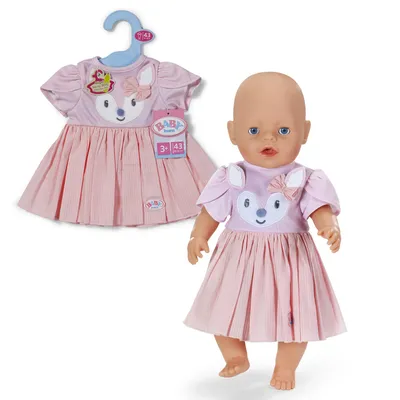 Produktbild von BABY born Kleid mit Reh-Design & Applikation für 43 cm Puppen