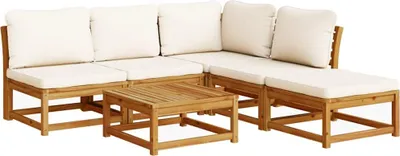 Produktbild von vidaXL 6-tlg. Garten-Lounge-Set mit Kissen Massivholz Akazie