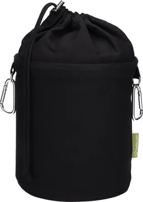 Produktbild von Wäscheklammerbeutel Canvas mit 2 Karabinerhaken - Schwarz