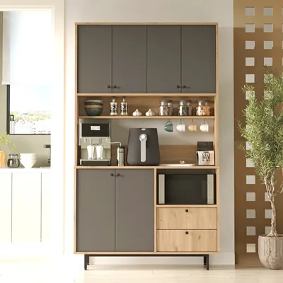 Produktbild von Skye Decor, RE7-SA, Schränke, Mehrzweckschrank, Eiche, 120 x 205 x 35,5 cm